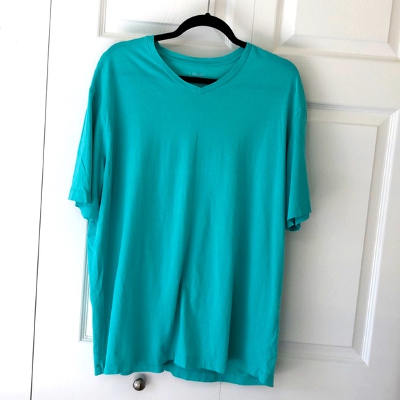 Men’s Roundtree & Yorke Soft Washed TShirt XL Teal - Picture 1 of 4